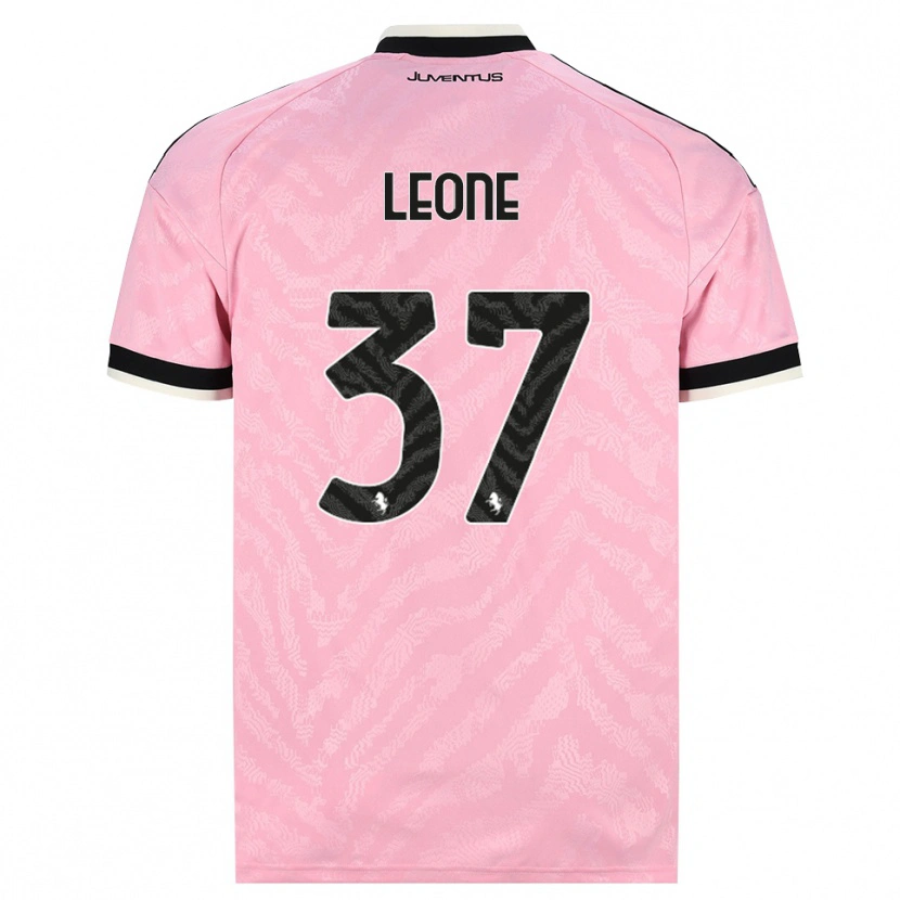 Danxen Kvinder Francesco Leone #37 Pink Sort Udebane Spillertrøjer 2026/27 Trøje T-Shirt