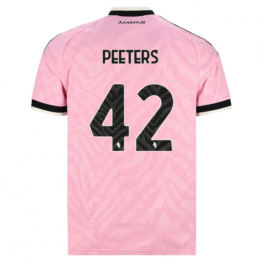 Danxen Kvinder Daouda Peeters #42 Pink Sort Udebane Spillertrøjer 2026/27 Trøje T-Shirt