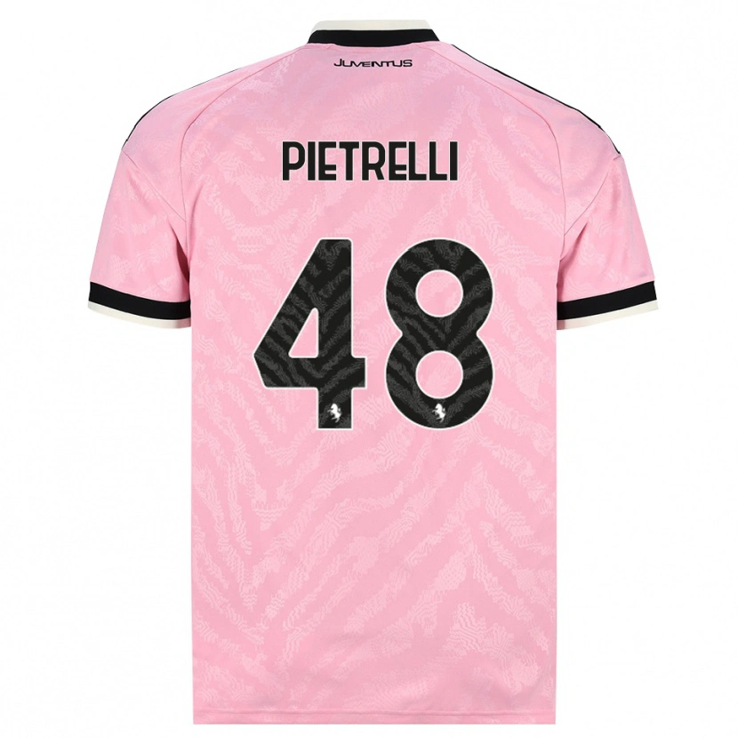 Danxen Kvinder Alessandro Pietrelli #48 Pink Sort Udebane Spillertrøjer 2026/27 Trøje T-Shirt