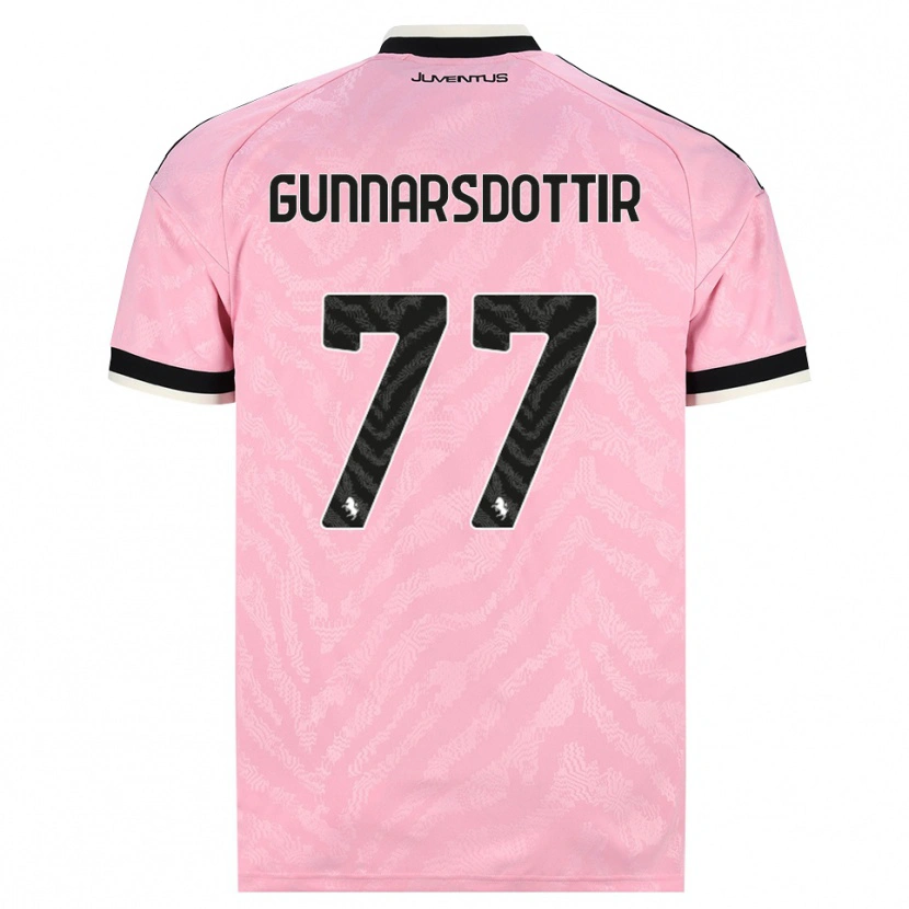 Danxen Kvinder Sara Bjork Gunnarsdottir #77 Pink Sort Udebane Spillertrøjer 2026/27 Trøje T-Shirt