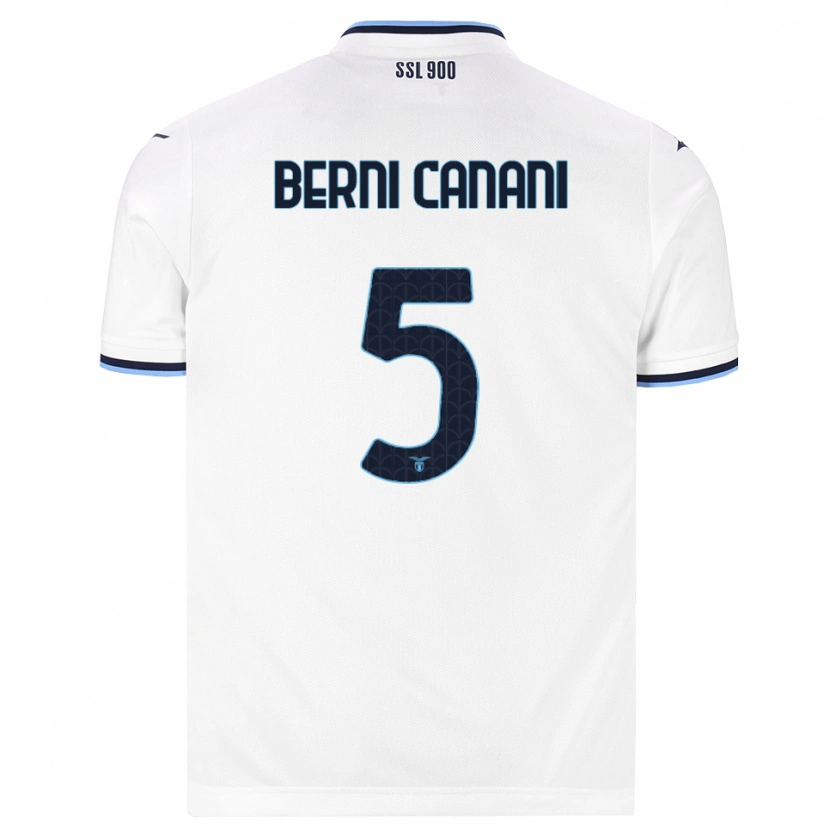 Danxen Kvinder Leonardo Berni Canani #5 Hvid Marineblå Udebane Spillertrøjer 2026/27 Trøje T-Shirt
