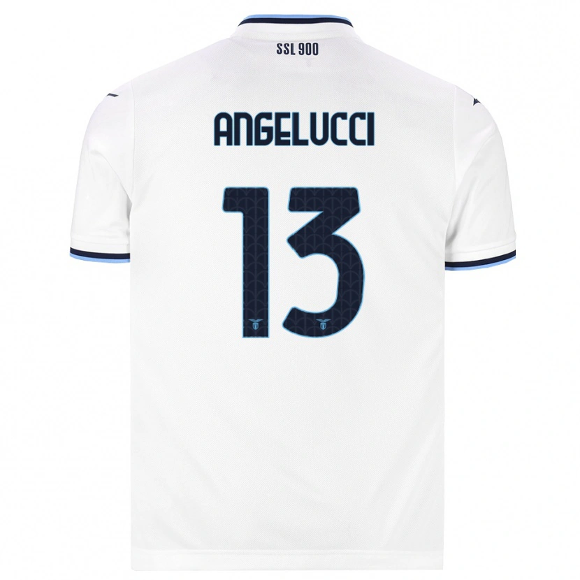Danxen Kvinder Valerio Angelucci #13 Hvid Marineblå Udebane Spillertrøjer 2026/27 Trøje T-Shirt