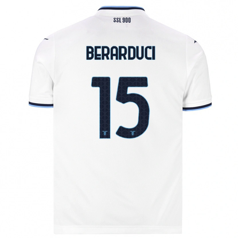 Danxen Kvinder Martina Berarduci #15 Hvid Marineblå Udebane Spillertrøjer 2026/27 Trøje T-Shirt