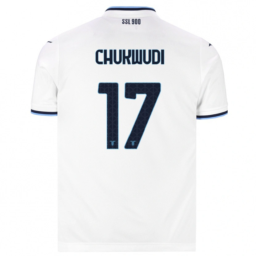 Danxen Kvinder Ogonna Franca Chukwudi #17 Hvid Marineblå Udebane Spillertrøjer 2026/27 Trøje T-Shirt
