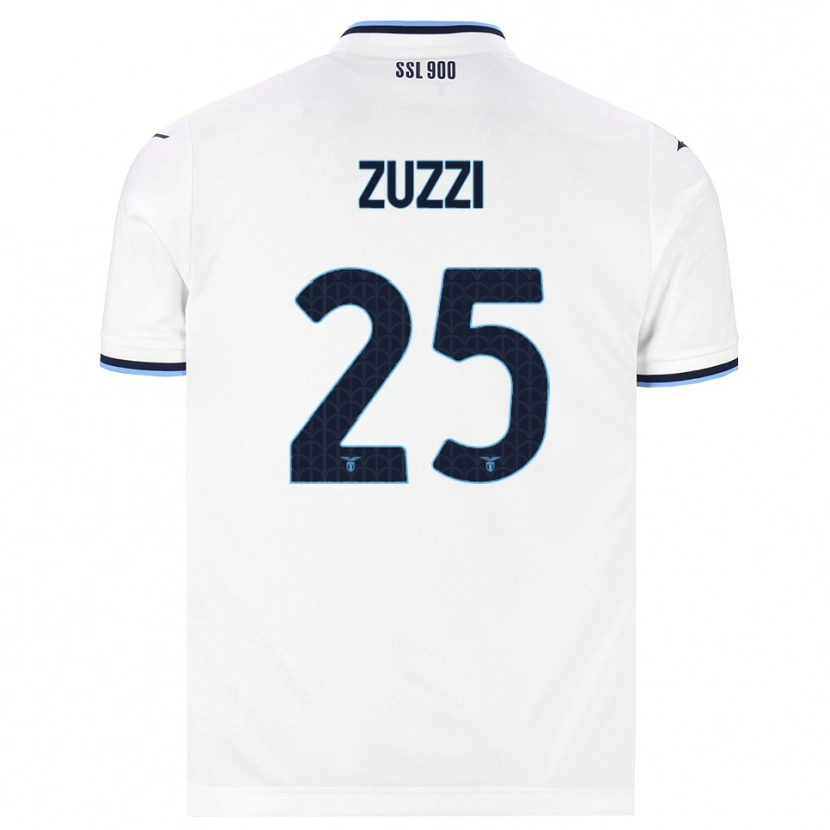 Danxen Kvinder Giorgia Zuzzi #25 Hvid Marineblå Udebane Spillertrøjer 2026/27 Trøje T-Shirt