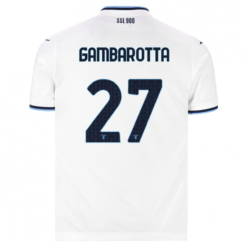 Danxen Kvinder Margot Gambarotta #27 Hvid Marineblå Udebane Spillertrøjer 2026/27 Trøje T-Shirt
