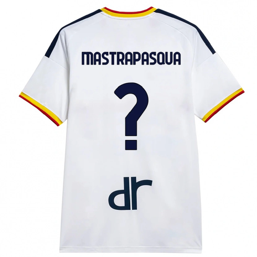 Danxen Kvinder Tommaso Mastrapasqua #0 Hvid Gul Rød Udebane Spillertrøjer 2026/27 Trøje T-Shirt