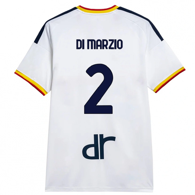 Danxen Kvinder Flavio Di Marzio #2 Hvid Gul Rød Udebane Spillertrøjer 2026/27 Trøje T-Shirt