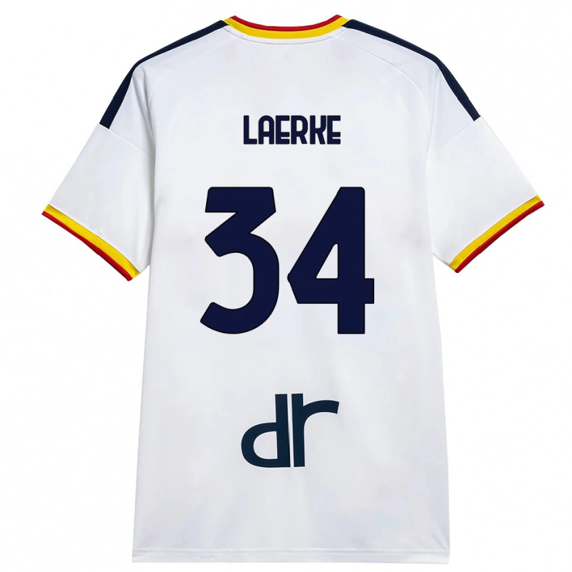 Danxen Kvinder Hjalte Lærke #34 Hvid Gul Rød Udebane Spillertrøjer 2026/27 Trøje T-Shirt