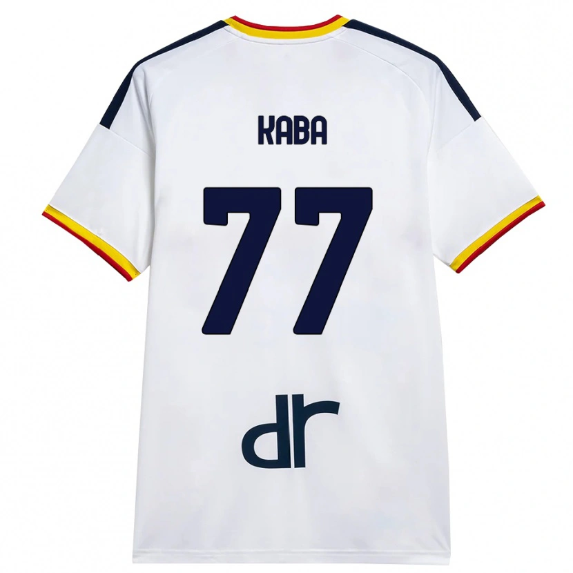 Danxen Kvinder Mohamed Kaba #77 Hvid Gul Rød Udebane Spillertrøjer 2026/27 Trøje T-Shirt