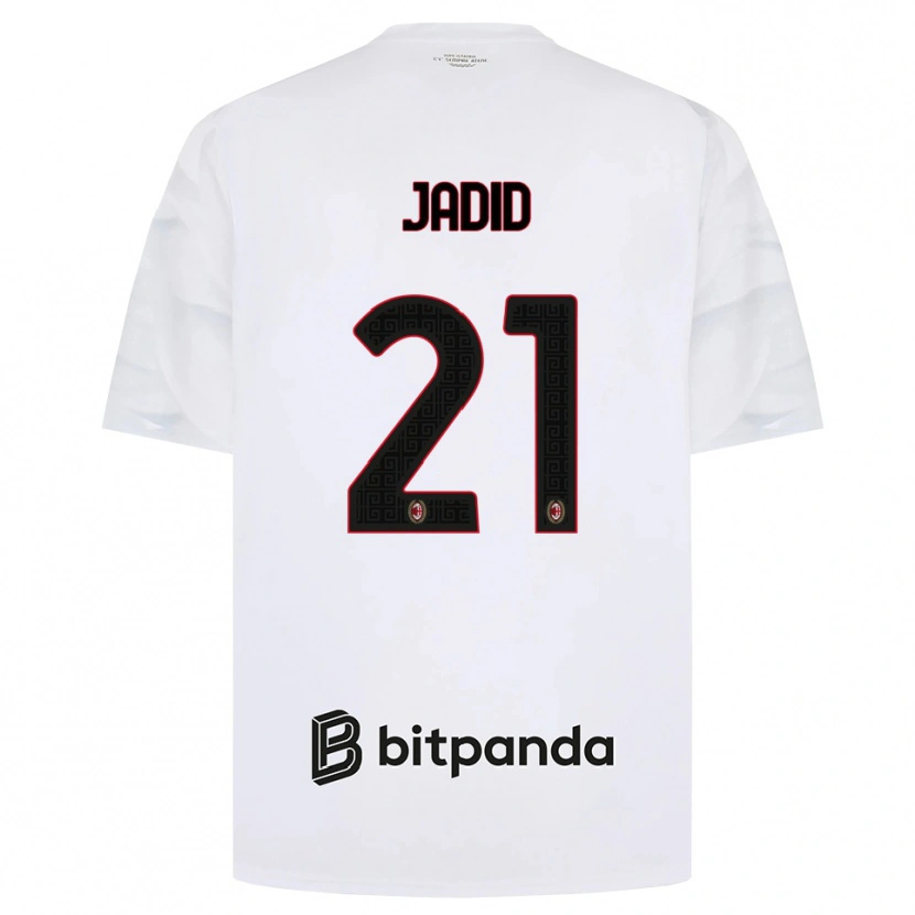 Danxen Kvinder Akram Jadid #21 Hvid Rød Sort Udebane Spillertrøjer 2026/27 Trøje T-Shirt