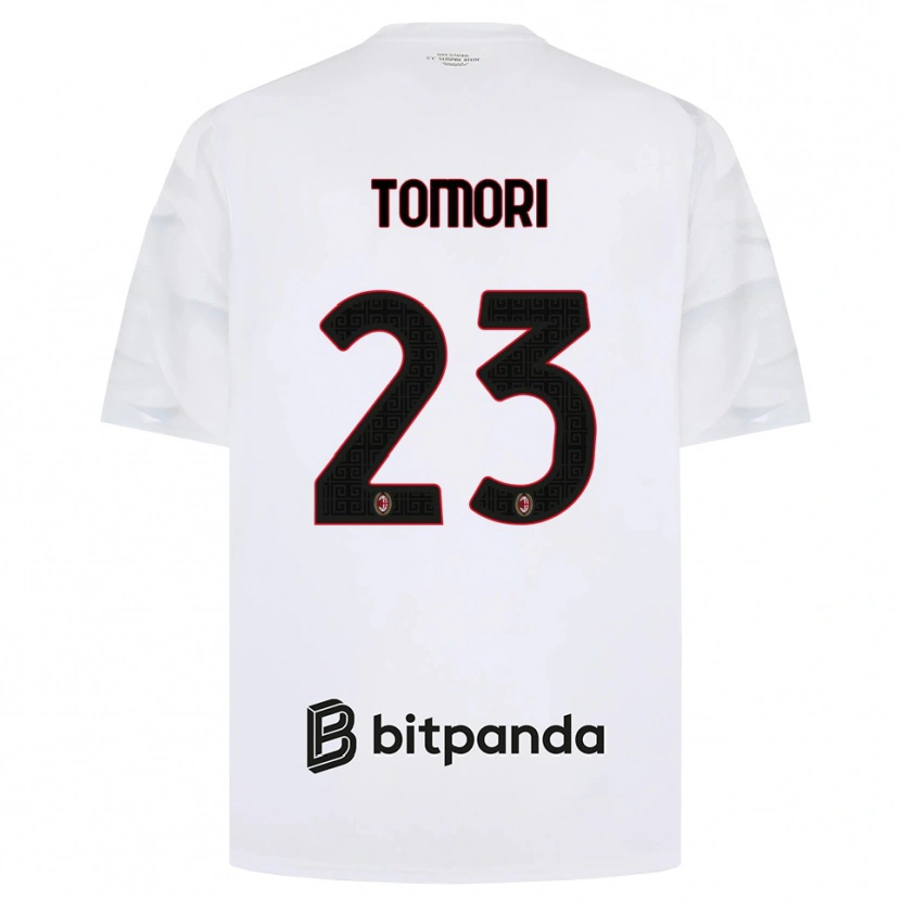 Danxen Kvinder Fikayo Tomori #23 Hvid Rød Sort Udebane Spillertrøjer 2026/27 Trøje T-Shirt