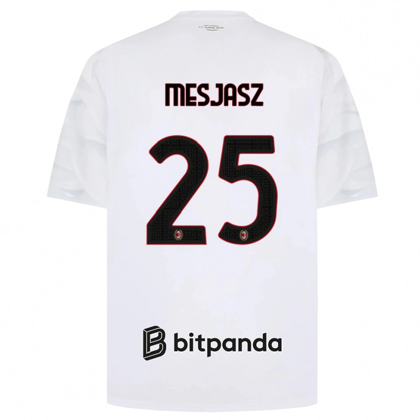 Danxen Kvinder Malgorzata Mesjasz #25 Hvid Rød Sort Udebane Spillertrøjer 2026/27 Trøje T-Shirt