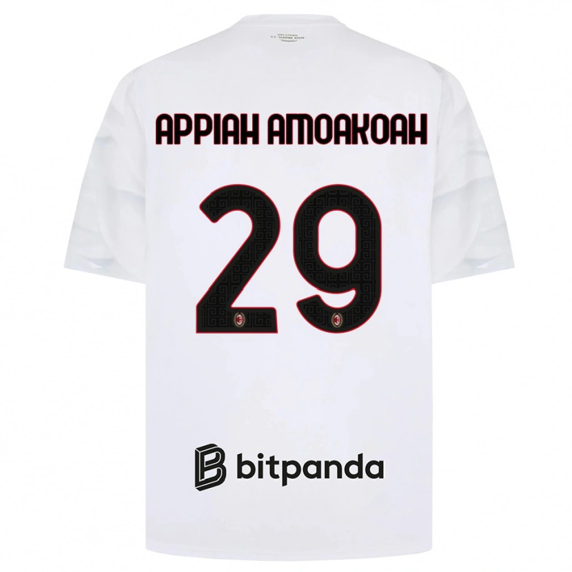 Danxen Kvinder Karen Appiah Amoakoah #29 Hvid Rød Sort Udebane Spillertrøjer 2026/27 Trøje T-Shirt