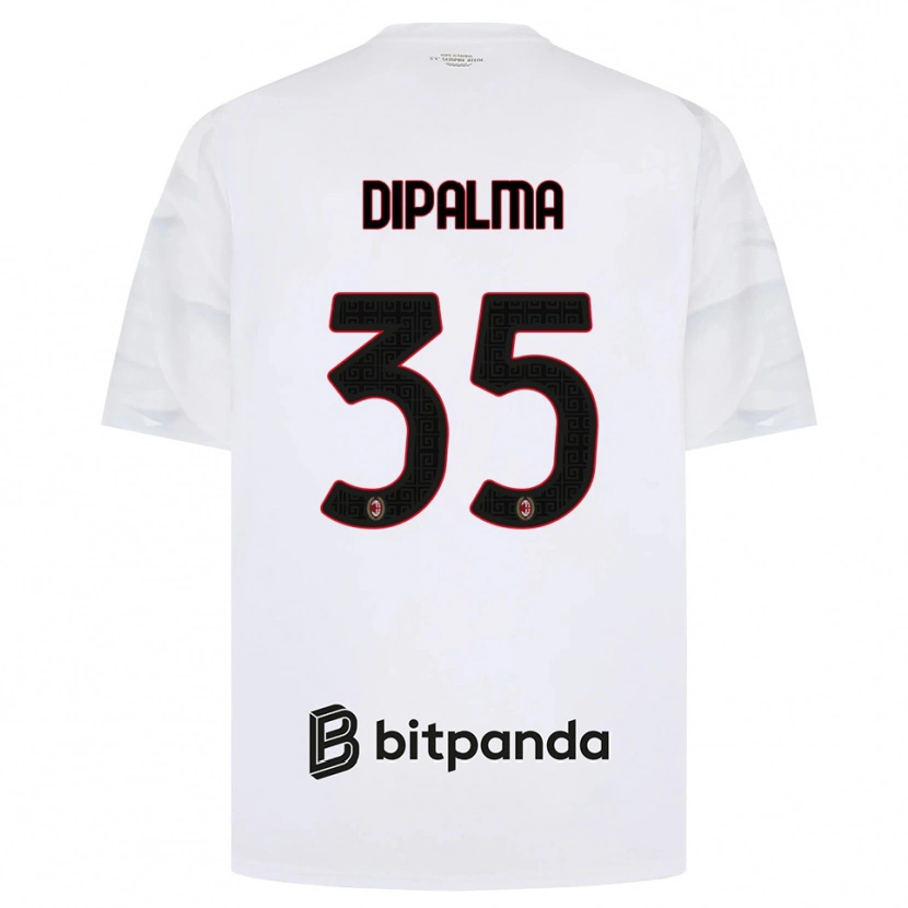 Danxen Kvinder Matteo Dipalma #35 Hvid Rød Sort Udebane Spillertrøjer 2026/27 Trøje T-Shirt