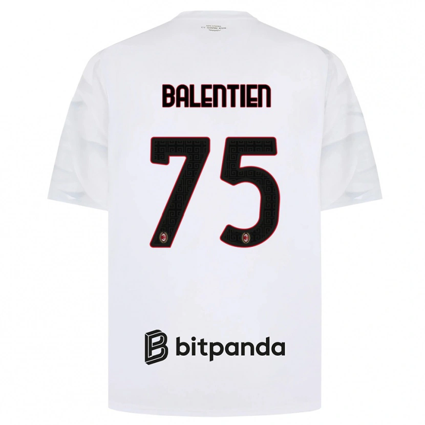 Danxen Kvinder Cheveyo Balentien #75 Hvid Rød Sort Udebane Spillertrøjer 2026/27 Trøje T-Shirt