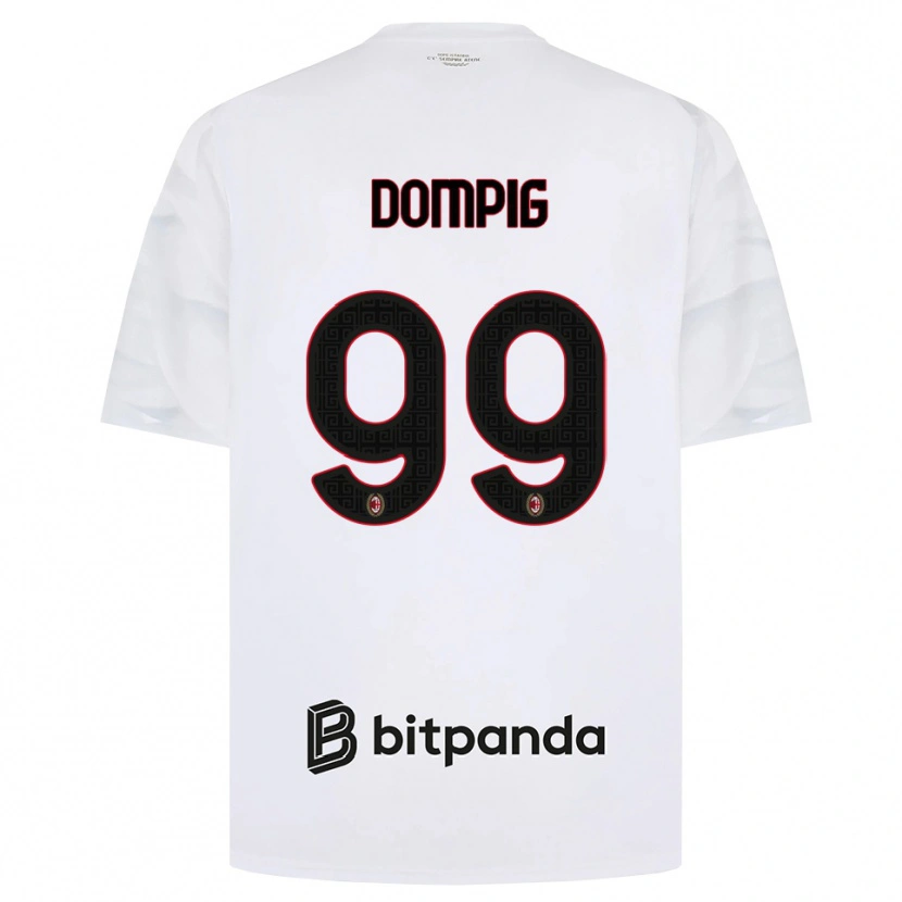 Danxen Kvinder Chanté Dompig #99 Hvid Rød Sort Udebane Spillertrøjer 2026/27 Trøje T-Shirt
