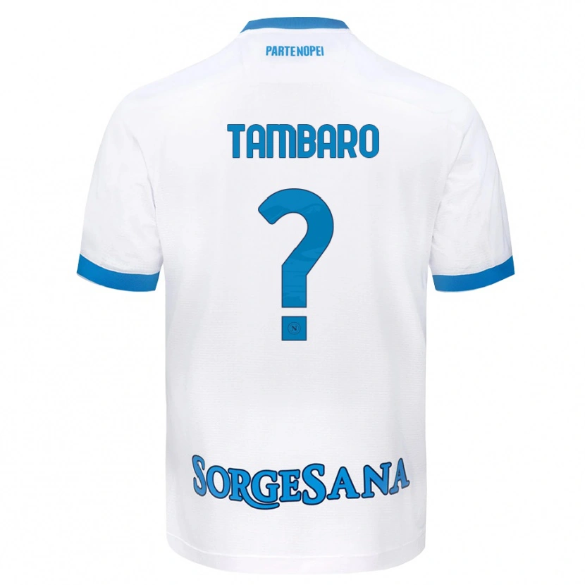 Danxen Kvinder Nicola Tambaro #0 Hvid Himmelblå Udebane Spillertrøjer 2026/27 Trøje T-Shirt