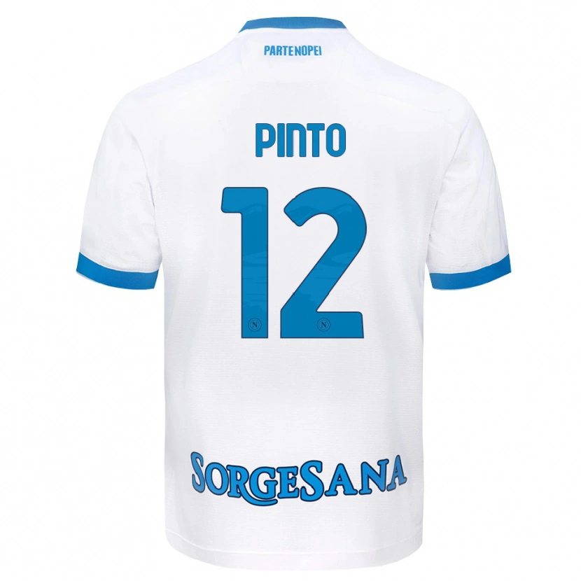 Danxen Kvinder Ciro Pinto #12 Hvid Himmelblå Udebane Spillertrøjer 2026/27 Trøje T-Shirt