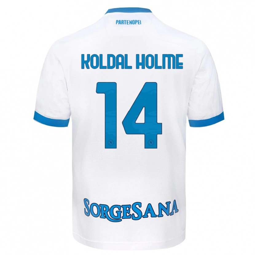 Danxen Kvinder Madelen Koldal Holme #14 Hvid Himmelblå Udebane Spillertrøjer 2026/27 Trøje T-Shirt