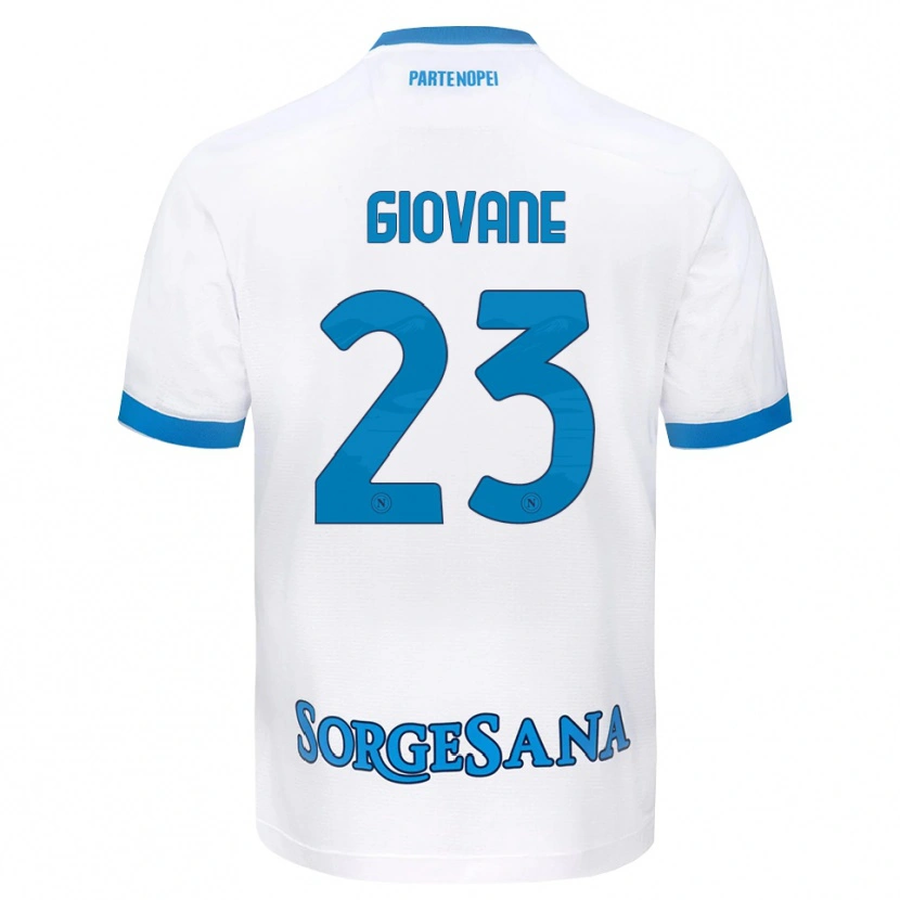 Danxen Kvinder Giovane Santana Do Nascimento #23 Hvid Himmelblå Udebane Spillertrøjer 2026/27 Trøje T-Shirt
