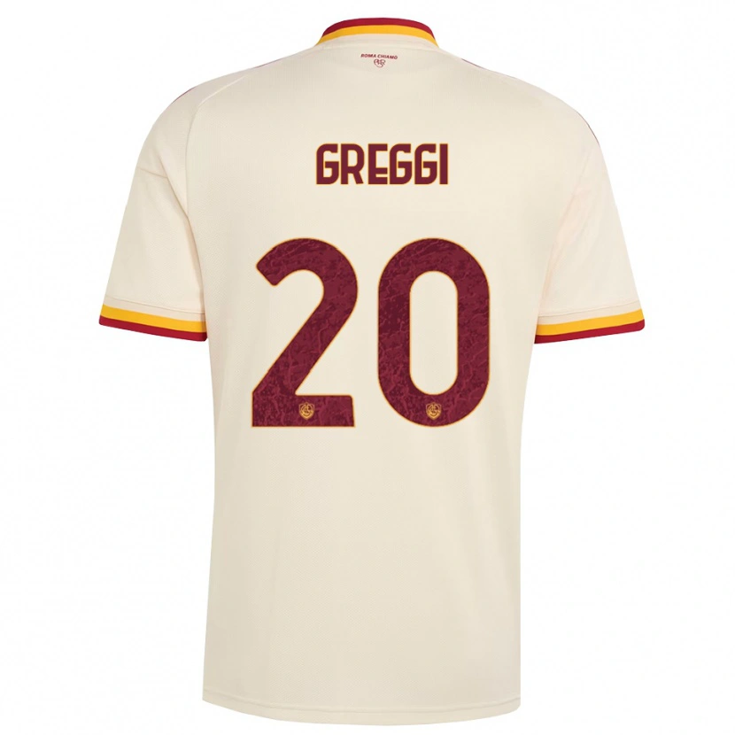 Danxen Kvinder Giada Greggi #20 Champagne Rød Gul Udebane Spillertrøjer 2026/27 Trøje T-Shirt
