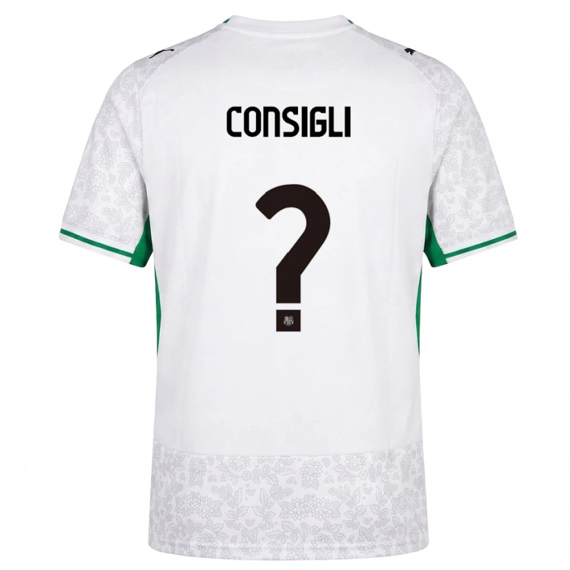 Danxen Kvinder Andrea Consigli #0 Hvid Sort Grøn Udebane Spillertrøjer 2026/27 Trøje T-Shirt