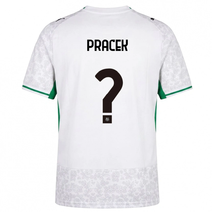 Danxen Kvinder Lorenzo Pracek #0 Hvid Sort Grøn Udebane Spillertrøjer 2026/27 Trøje T-Shirt
