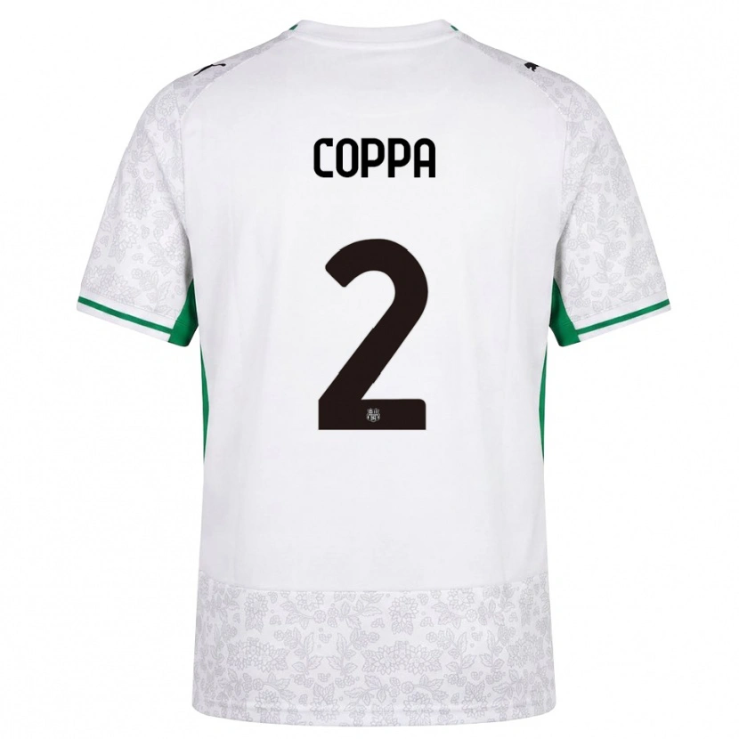 Danxen Kvinder Samuele Coppa #2 Hvid Sort Grøn Udebane Spillertrøjer 2026/27 Trøje T-Shirt