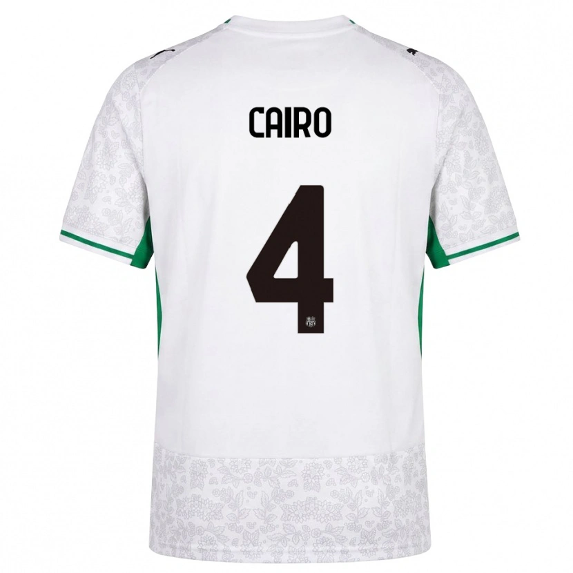 Danxen Kvinder Nicolas Cairo #4 Hvid Sort Grøn Udebane Spillertrøjer 2026/27 Trøje T-Shirt