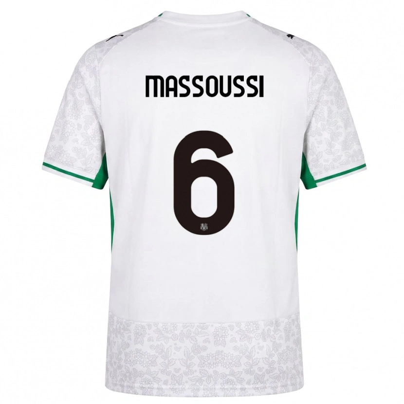 Danxen Kvinder Zaid Massoussi #6 Hvid Sort Grøn Udebane Spillertrøjer 2026/27 Trøje T-Shirt