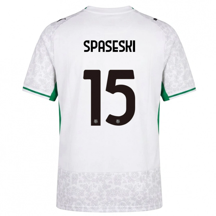 Danxen Kvinder Dejan Spaseski #15 Hvid Sort Grøn Udebane Spillertrøjer 2026/27 Trøje T-Shirt