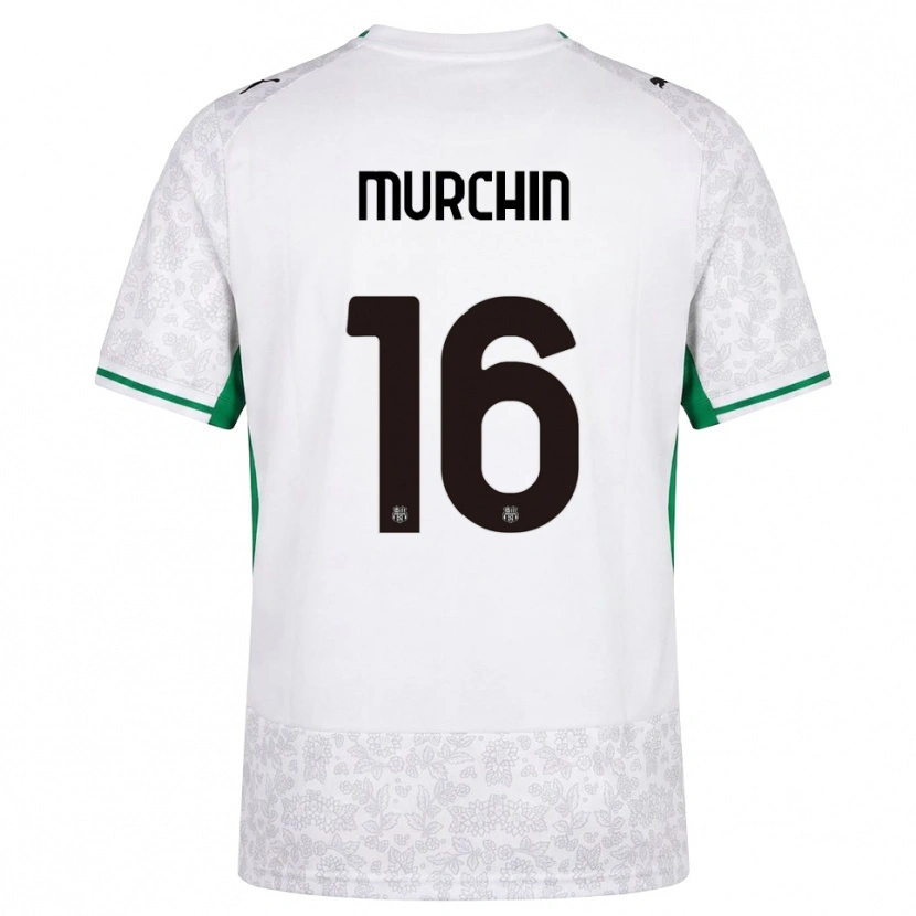 Danxen Kvinder Adrian Murchin #16 Hvid Sort Grøn Udebane Spillertrøjer 2026/27 Trøje T-Shirt