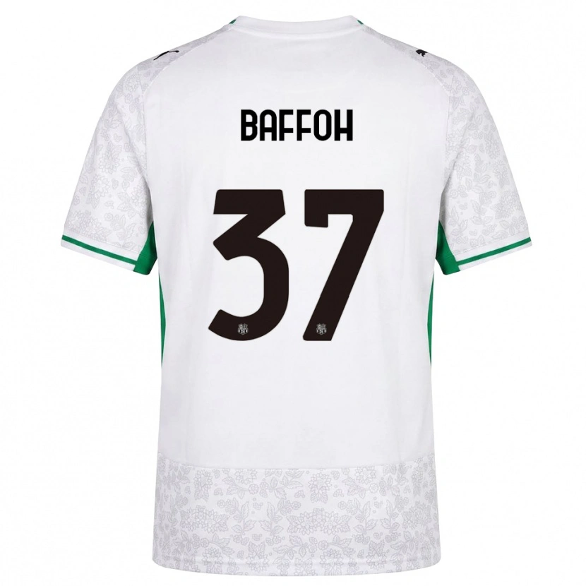 Danxen Kvinder Jeffrey Baffoh #37 Hvid Sort Grøn Udebane Spillertrøjer 2026/27 Trøje T-Shirt