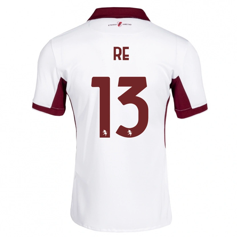 Danxen Kvinder Martino Re #13 Bordeaux Hvid Rød Udebane Spillertrøjer 2026/27 Trøje T-Shirt