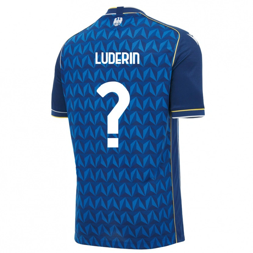 Danxen Kvinder Davide Luderin #0 Kongelig Blå Hvid Blå Udebane Spillertrøjer 2026/27 Trøje T-Shirt