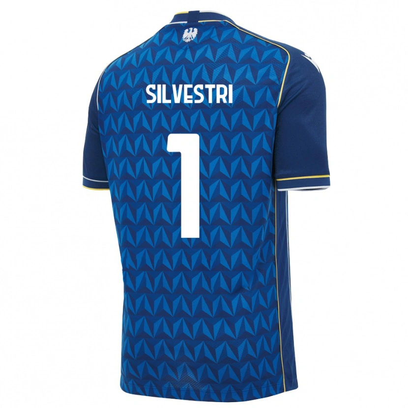 Danxen Kvinder Marco Silvestri #1 Kongelig Blå Hvid Blå Udebane Spillertrøjer 2026/27 Trøje T-Shirt