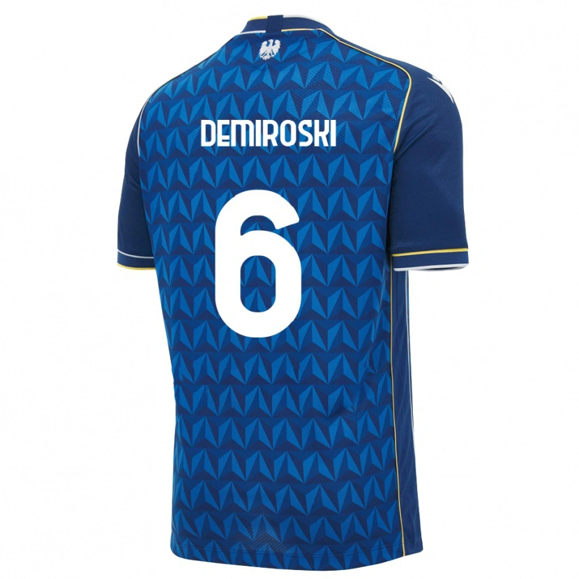 Danxen Kvinder Shenol Demiroski #6 Kongelig Blå Hvid Blå Udebane Spillertrøjer 2026/27 Trøje T-Shirt