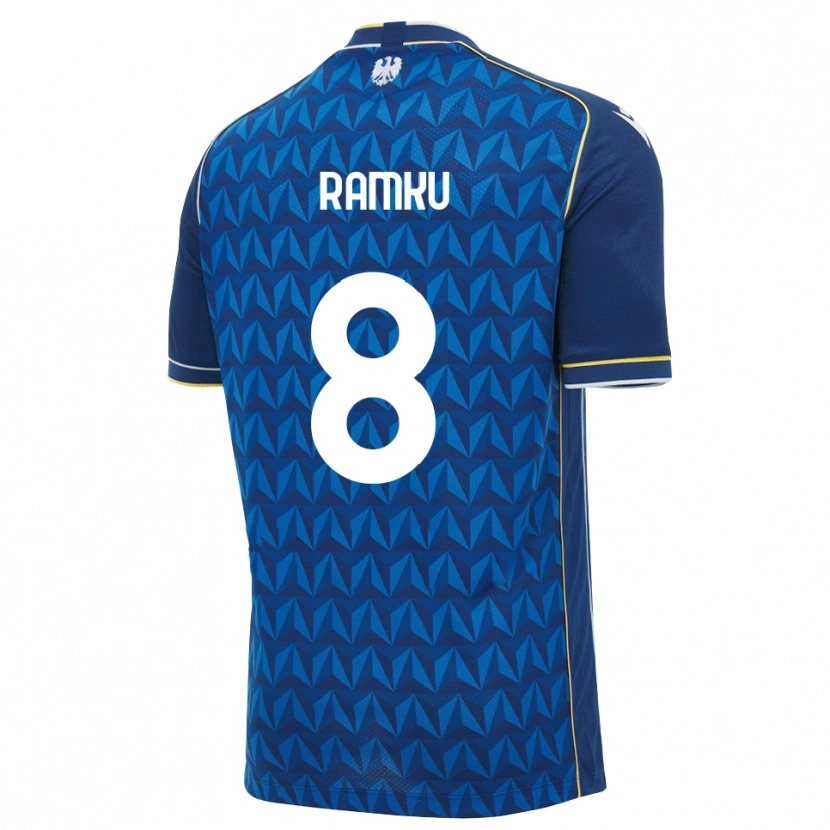 Danxen Kvinder Alex Ramku #8 Kongelig Blå Hvid Blå Udebane Spillertrøjer 2026/27 Trøje T-Shirt