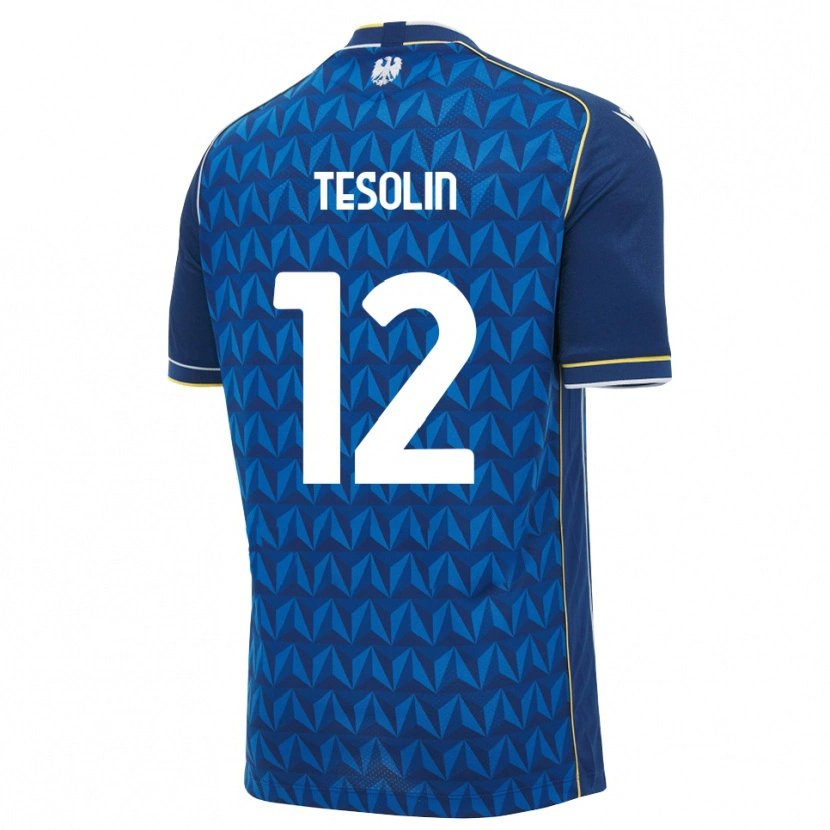 Danxen Kvinder Matteo Tesolin #12 Kongelig Blå Hvid Blå Udebane Spillertrøjer 2026/27 Trøje T-Shirt