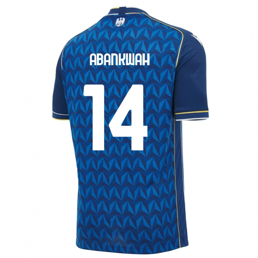 Danxen Kvinder James Abankwah #14 Kongelig Blå Hvid Blå Udebane Spillertrøjer 2026/27 Trøje T-Shirt