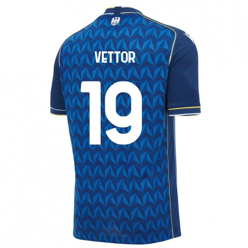 Danxen Kvinder Marco Vettor #19 Kongelig Blå Hvid Blå Udebane Spillertrøjer 2026/27 Trøje T-Shirt