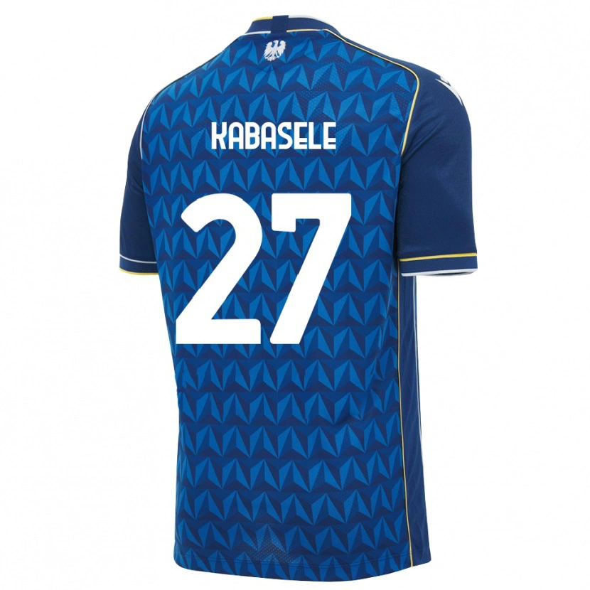 Danxen Kvinder Christian Kabasele #27 Kongelig Blå Hvid Blå Udebane Spillertrøjer 2026/27 Trøje T-Shirt