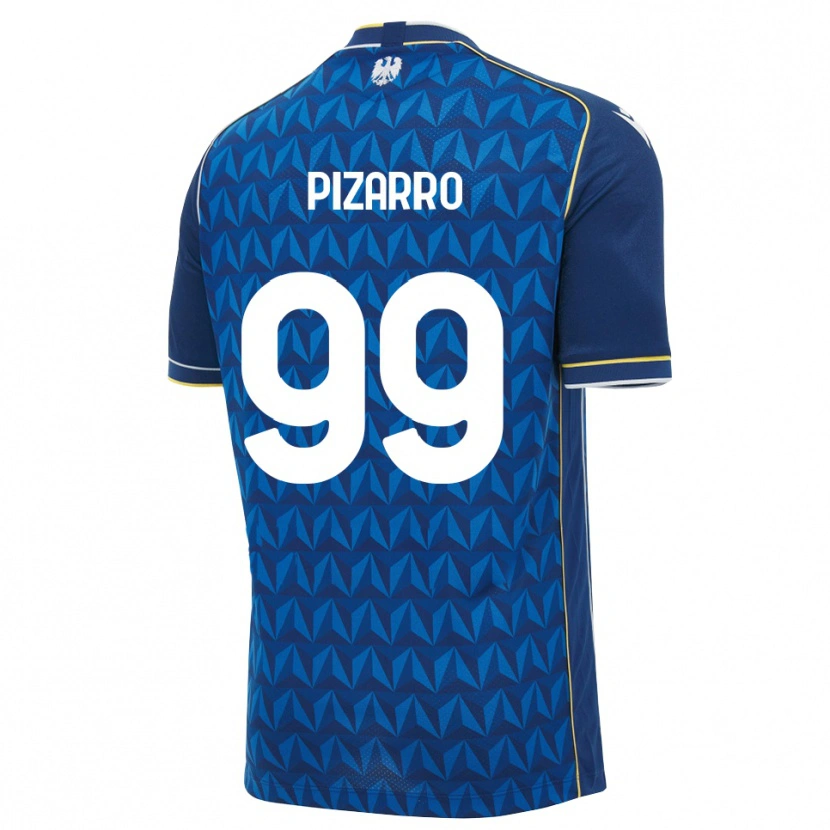 Danxen Kvinder Damián Pizarro #99 Kongelig Blå Hvid Blå Udebane Spillertrøjer 2026/27 Trøje T-Shirt
