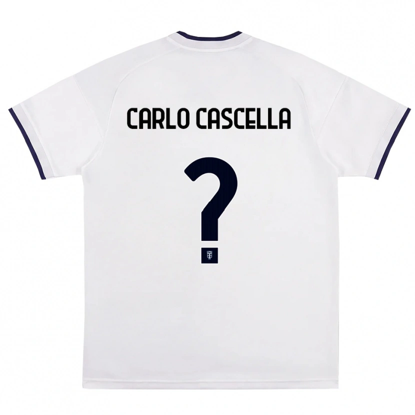 Danxen Kvinder William Carlo Cascella #0 Hvid Rød Kongelig Blå Udebane Spillertrøjer 2026/27 Trøje T-Shirt