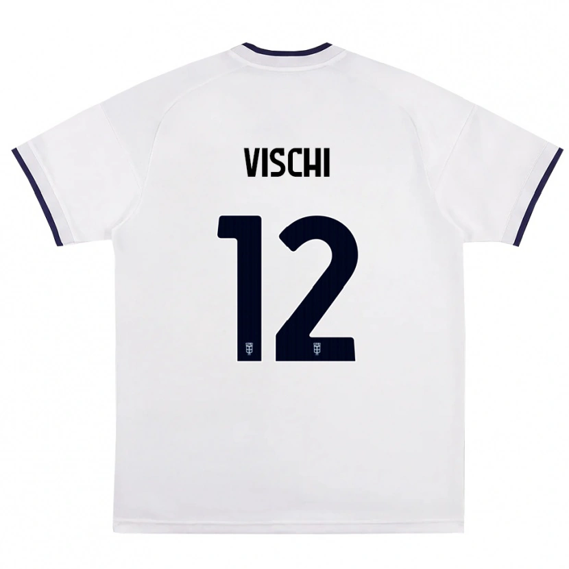 Danxen Kvinder Tommaso Vischi #12 Hvid Rød Kongelig Blå Udebane Spillertrøjer 2026/27 Trøje T-Shirt