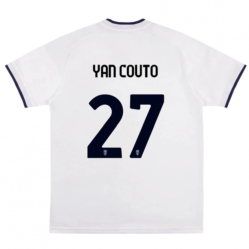 Danxen Kvinder Yan Couto #27 Hvid Rød Kongelig Blå Udebane Spillertrøjer 2026/27 Trøje T-Shirt