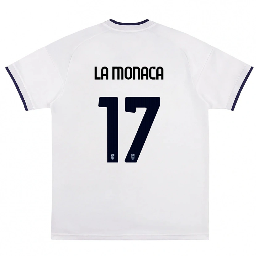 Danxen Kvinder Michael La Monaca #17 Hvid Rød Kongelig Blå Udebane Spillertrøjer 2026/27 Trøje T-Shirt