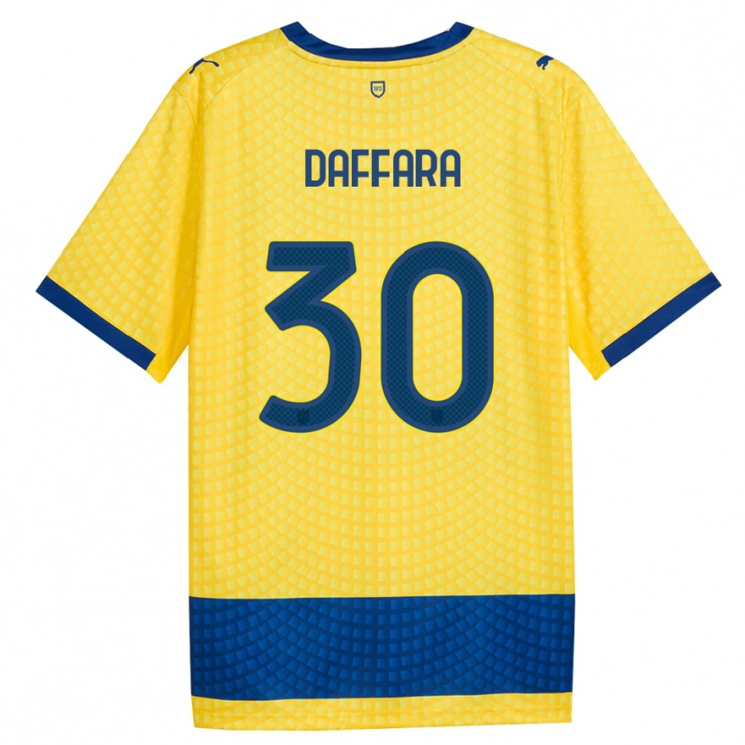 Danxen Kvinder Giovanni Daffara #30 Gul Blå Sort Udebane Spillertrøjer 2026/27 Trøje T-Shirt