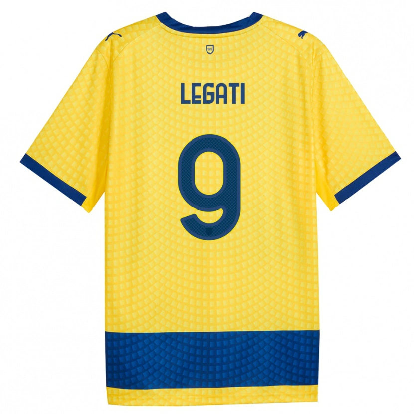 Danxen Kvinder Juri Legati #9 Gul Blå Sort Udebane Spillertrøjer 2026/27 Trøje T-Shirt